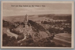 Bad Kösen Saaleck - S/w Dorf Und Burg Saaleck Bei Bad Kösen - Bad Kösen