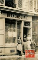 Boulogne Billancourt * Carte Photo * Devanture Blanchisserie Glaçage Américain * Commerce Magasin - Boulogne Billancourt