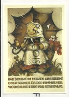 Petite Fille, Moineau Et Parapluie. "Hab Sonne Im Herzen/II. A Smile Is Your Umbrella". Signée Hümmel. ArsEdtiton 1994 - Hummel