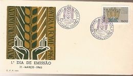 Portugal & FDC World Campaign Against Hunger, Lisbon 1963 (906) - Tegen De Honger