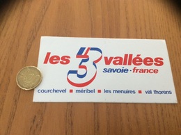 AUTOCOLLANT, Sticker «les 3 Vallées - Savoie France - Courchevel Méribel Les Menuires Val Thorens  (73)» - Stickers