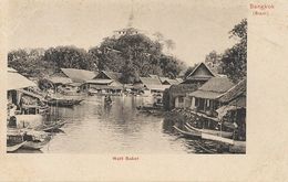 Siam. Bangkok Pioneer Card Undivided Back Watt Saket . Klong - Thailand