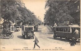 75009-PARIS-PERPECTIVE DU BLD MONTMATRE, VUE PRISE DU CARREFOUR DROUOT - Arrondissement: 09