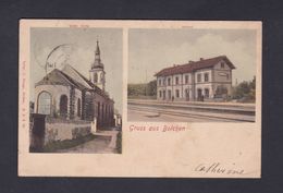 Boulay Moselle Gruss Aus Bolchen Kirche Bahnhof ( Eglise Gare Chemin De Fer Ed. Stenger 42433) - Boulay Moselle