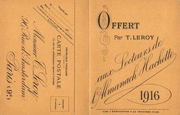 75009-PARIS-96 RUE D'AMSTERDAM- OFFERT PAR T. LEROY- AUX LECTEURS DE L'ALMANACH HACHETTE 1916 - Arrondissement: 09