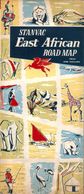 Vintage East African Road MAP  STANVAC/ MOBIL / DELVAC - Cartes Routières