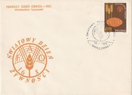 E 295) POLEN 1981 Mi# 2776 FDC: Welternährungstag FAO - Food