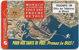 Monaco - MF49 - Prenez Le Bus - Cn. B2C0Q00012, Gem1A Symm. Black, NO Transp. Moreno, 01.1993, 120Units, 100.000ex, Used - Monaco