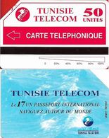 Tunisia - Tunisie Telecom - URMET - Map Of Tunisia, 25Units, 1998, Used - Tunisie