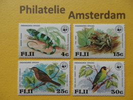 Fiji 1979, WWF FAUNA ENDANGERED SPECIES BIRDS: Mi 387-90, ** - Nuovi