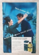 PUBLICITÉ PARFUM - PRINT PERFUME ADVERTISEMENT - SAUZÉ 2000 1967 - Reclame