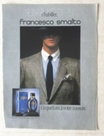 PUBLICITÉ PARFUM - PRINT PERFUME ADVERTISEMENT - FRANCESCO SMALTO 1989 - Advertising