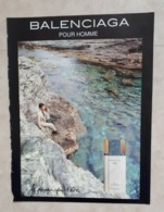 PUBLICITÉ PARFUM - PRINT PERFUME ADVERTISEMENT - BALENCIAGA POUR HOMME 1990 - Publicités