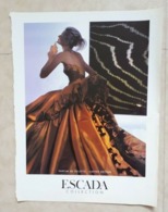 PUBLICITÉ PARFUM - PRINT PERFUME ADVERTISEMENT - ESCADA COLLECTION - Werbung