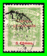CADIZ.. SELLO 5 CÉNTIMOS. DIPUTACIÓN PROVINCIAL DE CÁDIZ. PROVINCIAL. CORRESPONDENCIA. GUERRA CIVIL. 1936-39 - Postage-Revenue Stamps