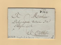 Pau - 64 - Basses Pyrenees - Courrier De L An 12 De L Enregistrement Des Domaines Pour L Hospice Civil - 1801-1848: Precursores XIX