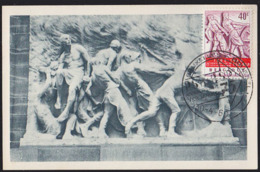 BELGIUM (1960) Steel Workers. Set Of 2 Maximum Cards With Thematic Cancel. Scott Nos 543-4, Yvert Nos 1131-2. - 1951-1960