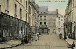 Vendôme * Place Du Marché * Hôtel Du Commerce * Alimentation R.JACQUET * Café FRANCHET - Vendome