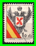 SELLO BENEFICENCIA AGUILA BICEFALA REQUETES 10 CENTIMOS - Military Service Stamp
