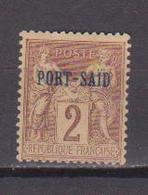 PORT SAID          N°  YVERT  :  2     NEUF AVEC  CHARNIERES      (  CH  01/34 ) - Unused Stamps