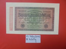 Reichsbanknote 20.000 MARK 1923 VARIANTE 6 CHIFFRES CIRCULER (B.16) - 20000 Mark