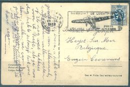 FLAMME BEBRUIKT DE LUCHTPOST UTILISEZ LA POSTE AERIENNE- CARD PALAIS CONGO EXPO 1930 - Lot 21781 - Vlagstempels