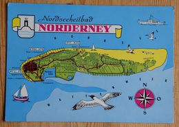 Nordseeheilbad Norderney - Carte De L'ile / Karte Der Insel - (n°18046) - Norderney