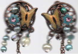 Boucles D'oreilles  émaux - Ohrringe