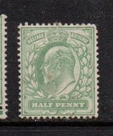 GB  EV11  1 1/2d Green;  Unused No Gum.  ;missing Perfs ;  Spacefiller - Unused Stamps