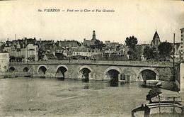 029 187 - CPA - France (18) Cher - Vierzon - Pont Sur Le Cher Et Vue Générale - Vierzon