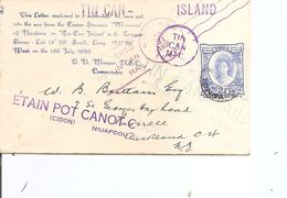 Tonga ( Lettre De 1936 Par Canoé De Niuafoou Vers La Nouvelle-Zélande à Voir) - Tonga (...-1970)