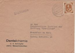 Dentalchemie Schrepfer 22b Meisenheim - Posthorn 4 Pfg.- Drucksache - Pharmacy