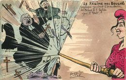 CARICATURE SATIRIQUE POLITIQUE Illustrateur ORENS (dessin Original)  LE REGIME DES DOUCHES - Orens