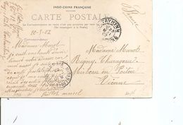 Indochine ( CP De 1907 De Tayninh Vers La France à Voir) - Covers & Documents