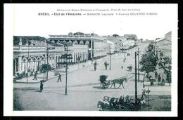 MANAUS - Etat Se L'Amazone -Avenue Eduardo Ribeiro.( Ed. Mission Brèsilienne De Propagande)  Carte Postale - Manaus