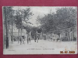 CPA - Le Pontet - La Place Et Les Cafés - Le Pontet