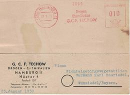 24a Hamburg 1960 - Drogen Chemikalien G.C.F. Techow - Karte An Fichtelgebirgsvegetabilien - Pharmacy