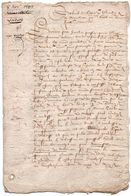 Pierre De Miraulmont 1599. Lettre Conseiller Du Roy Henri IV - Tot De 18de Eeuw