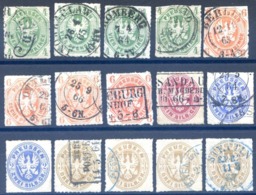 Prusse, Lot De 15 Timbres Classiques Oblitérés - Cote +140€ - (F122) - Afgestempeld