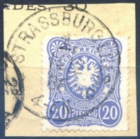 Allemagne - Empire - Oblitération STRASBOURG Sur Fragment - (F541) - Usati