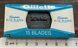 GILLETTE SUPER BLUE BLADES  USED - Razor Blades