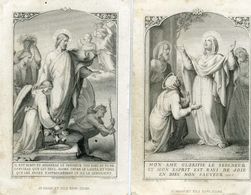 CANIVET - 2 Gravures Anciennes  - - Images Religieuses