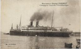 ~  JP  ~ Gouverneur    Général  JONNART  ~   Compagnie Generale Transatlantique  ~ - Steamers
