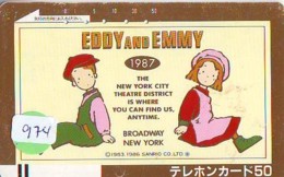 Télécarte Ancienne Japon * 330-5155 * FRONT BAR * EDDY AND EMMY * COMICS *  (974)  New York * USA * PHONECARD JAPAN * - Landschaften