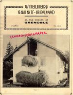 38- GRENOBLE - PUBLICITE ATELIERS SAINT BRUNO-37 RUE MOZART- DECHARGEUR A GRIFFES FOIN- - Advertising