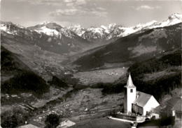 Furna - Blick Auf Das Prättigau Und Die Silvrettagruppe (39-714) - Furna