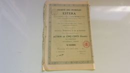 Pétroles ESTERA (1919) Tourcoing - Non Classificati