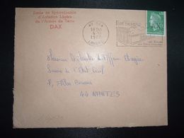 LETTRE TP M. DE CHEFFER OBL.MEC.4-11 1970 40 DAX LANDES + ECOLE DE SPECIALISATION D'AVIATION LEGERE DE L'ARMEE DE TERRE - Military Airmail