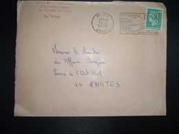 LETTRE TP M. DE CHEFFER OBL.MEC.15-12 1970 40 DAX LANDES + ECOLE DE SPECIALISATION D'AVIATION LEGERE DE L'ARMEE DE TERRE - Poste Aérienne Militaire