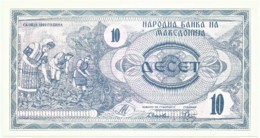 MACEDONIA - 10 DENAR - 1992 - Pick 1 - UNC. - National Bank - Nordmazedonien